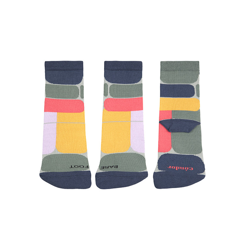 Abstract barefoot socks LAPIS LAZULI