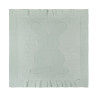 Chale tricot point riz jacquard lapin BRUME
