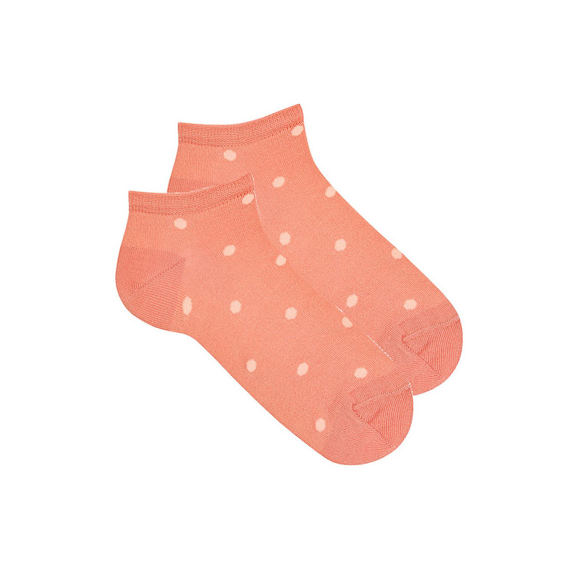 Polka dot print trainer socks PEONY