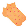 Polka dot print trainer socks PEACH