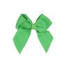 Hair clip with small grosgrain bow (6cm) ANDALUSIAN GREEN