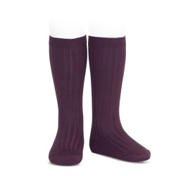 Basic rib knee high socks...