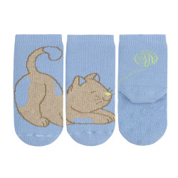 Kitten non-slip socks BLUISH