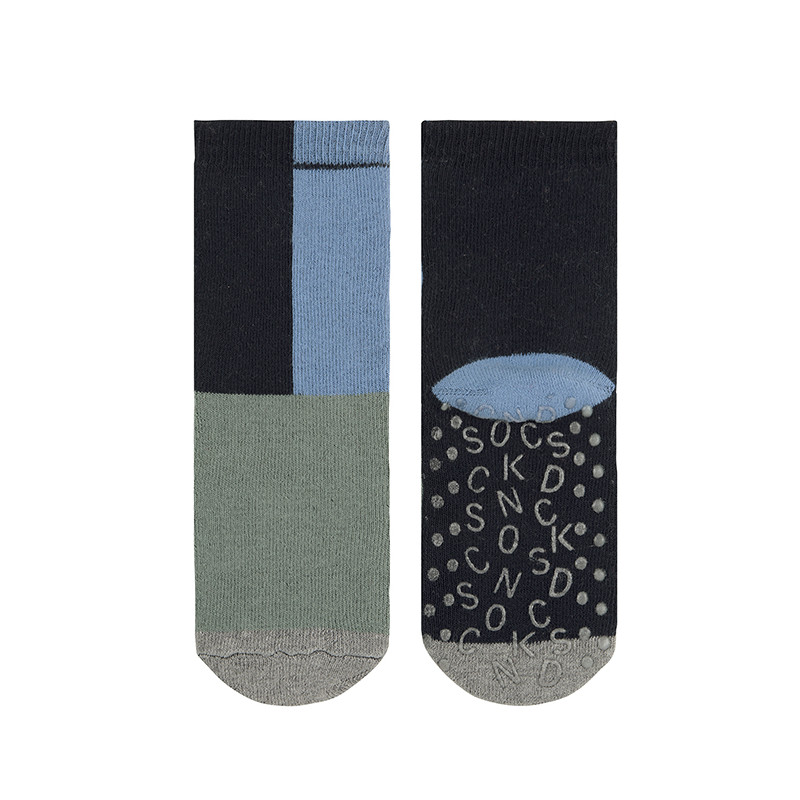 Mitjons antilliscants motiu abstracte BLAU MARI