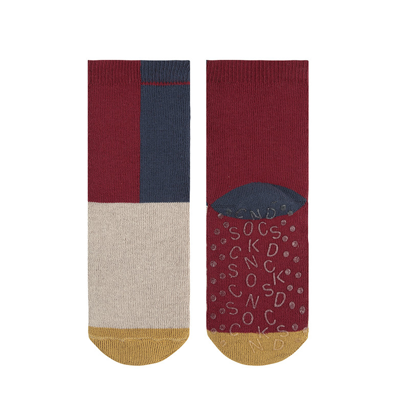 Abstract non-slip socks CHERRY