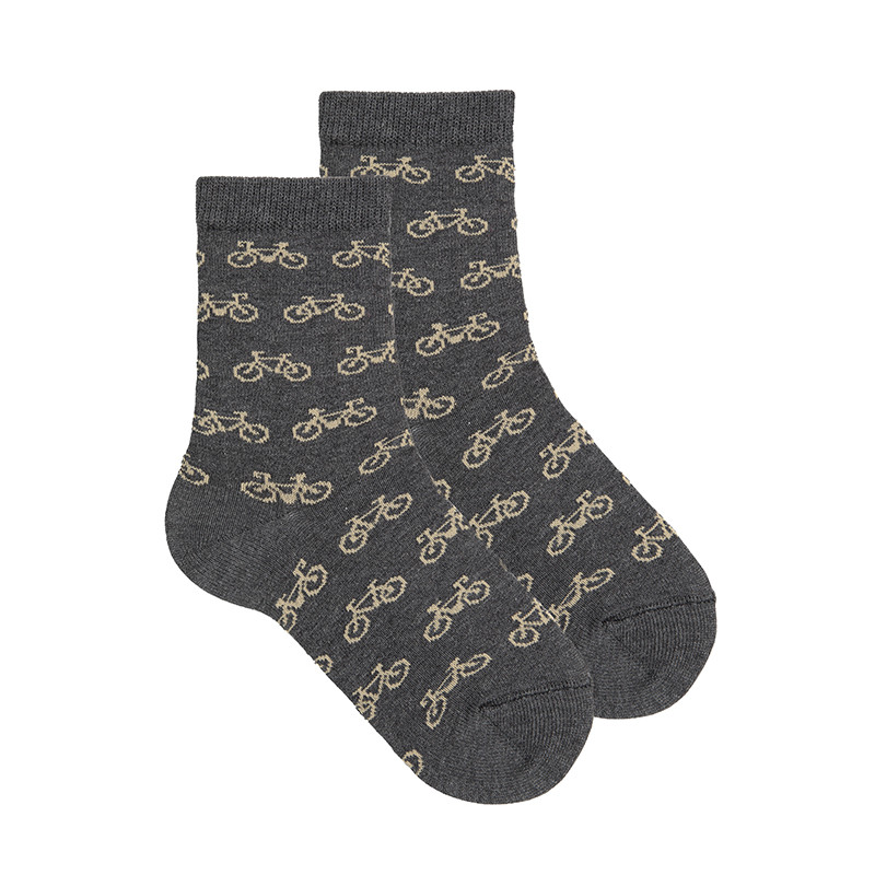 Calcetines con bicicletas ANTRACITA