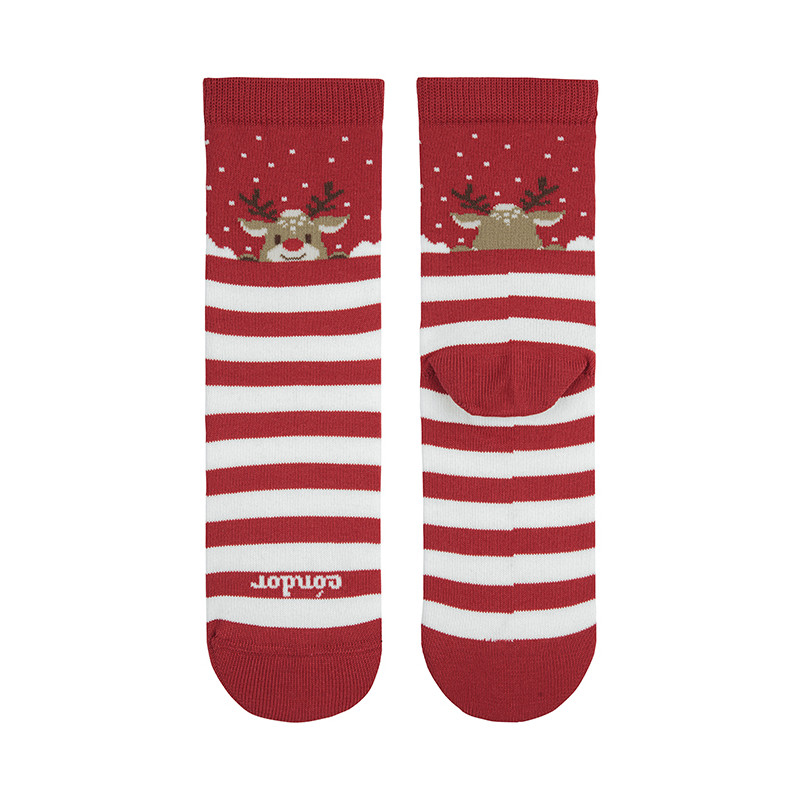 Chaussettes de noël à renne RED VELVET