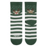 Calcetines navideños reno VERDE BOTELLA