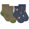 Pack: 1 par calcetines ardilla + 1 par listados LAPISLAZULI