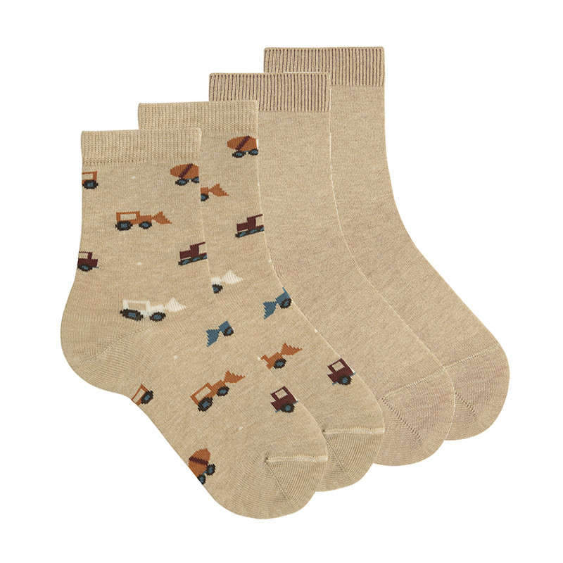 Pack: 1 par calcetines camiones + 1 parlisos TURRON