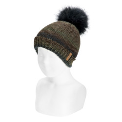 Space dyed yarn knit hat...