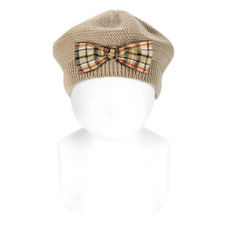 Garter stitch beret with...