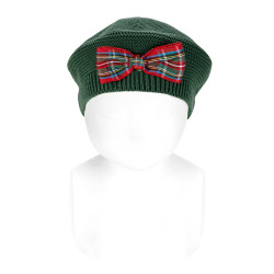 Garter stitch beret with...
