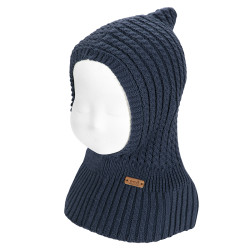 Braided balaclava LAPIS LAZULI