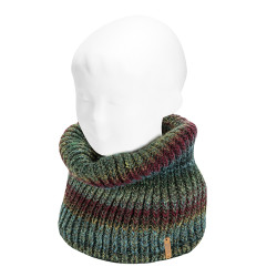 Merino wool blend bulky rib...