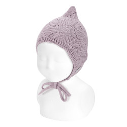 Elf bonnet with link stitch...