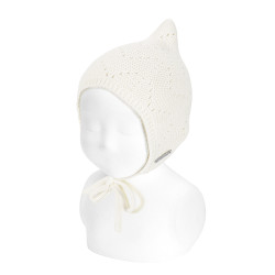 Elf bonnet with link stitch...