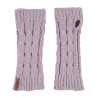 Mitones relieve trenzas MADREPERLA