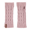 Mitones relieve trenzas ROSA PALO