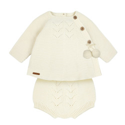 Openwork garter stitch set...