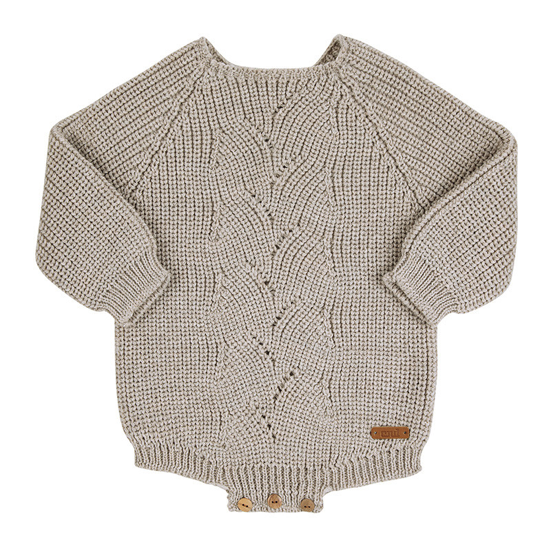 Body mezcla lana merino con trenzado central TURRON