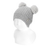 Gorra nadó canalé amb dues borles de pèlsintètic ALUMINI