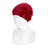 Gorra punt amb llaç gran de vellut RED VELVET