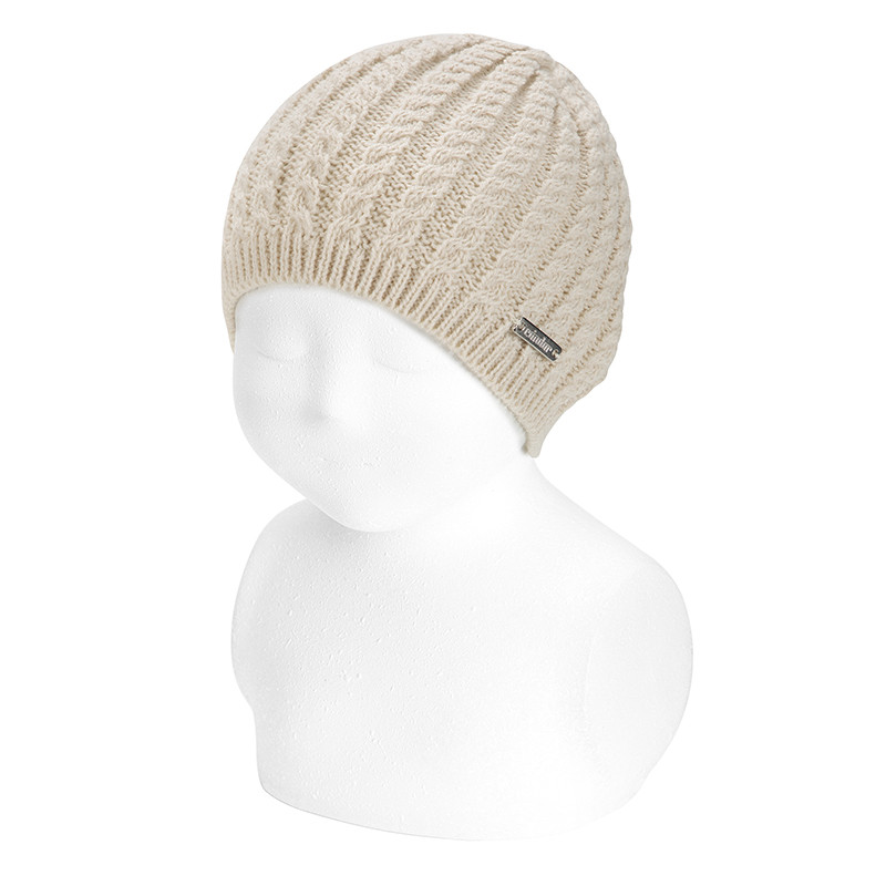 Gorro baby con trenzas LINO