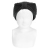 English stitch hair turban BLACK