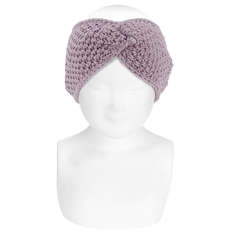Knotted sand stitch hair turban PEARL