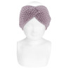 Knotted sand stitch hair turban PEARL