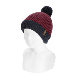 Gorro punto inglés bicolor...