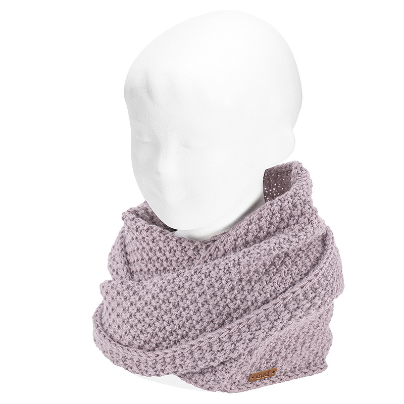 Bulky sand stitch infinity snood-scarf PEARL