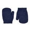 Manyoples amb dit mescla llana merino BLAU MARI