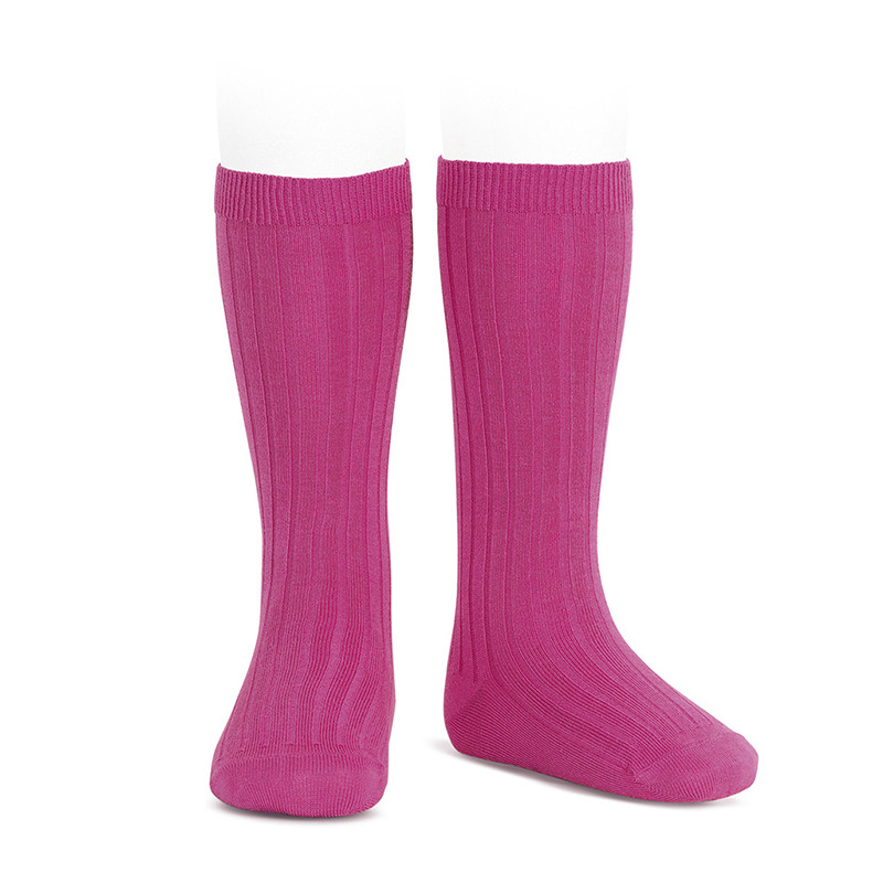 Chaussettes hautes côtelées BUGAINVILLE