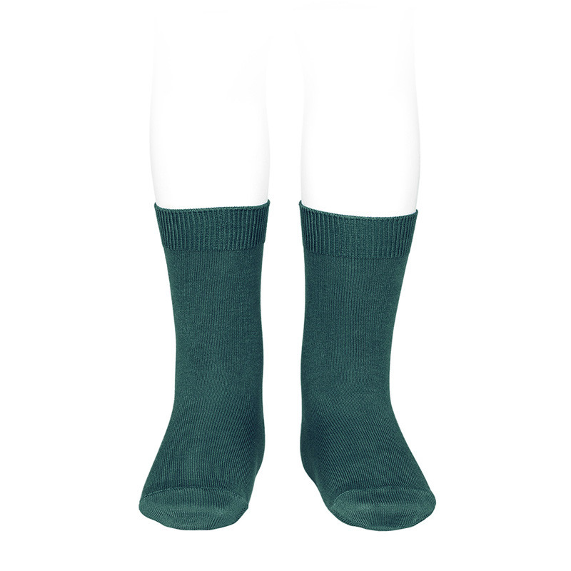 Plain stitch basic short socks OIL