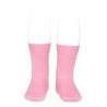 Chaussettes courtes unies basiques ROSE BONBON