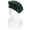 Garter stitch beret BOTTLE GREEN
