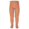 Plain stitch basic tights NOUGATINE