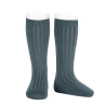 Chaussettes hautes côtelées ZINC