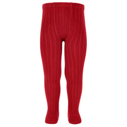 Basic rib tights RED VELVET