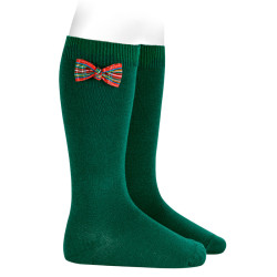 Calcetines altos con lazo...