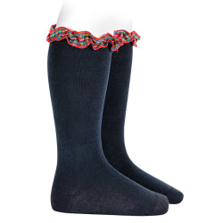 Calcetines altos con cinta...