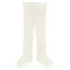 Collants misto lana merino, interno in spugna PANNA