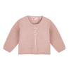 Garter stitch cardigan OLD ROSE