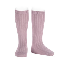 Chaussettes hautes côtelées...