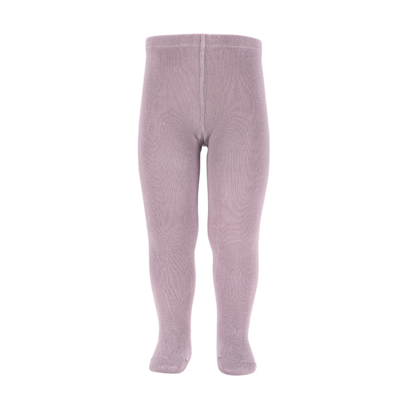 Plain stitch basic tights PEARL