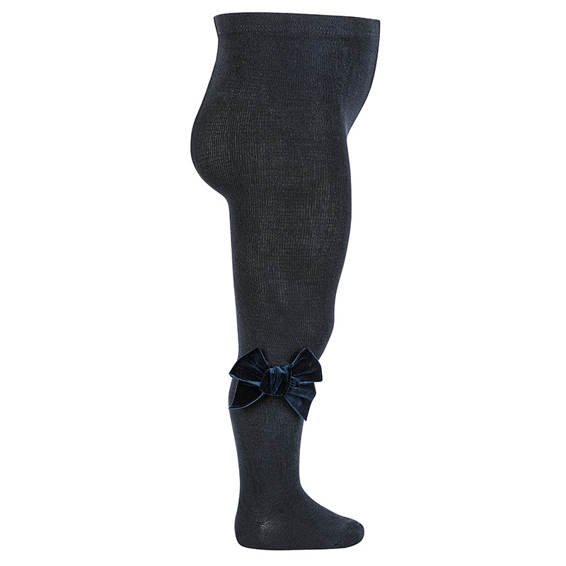 Leotards llaç lateral de vellut BLAU MARI