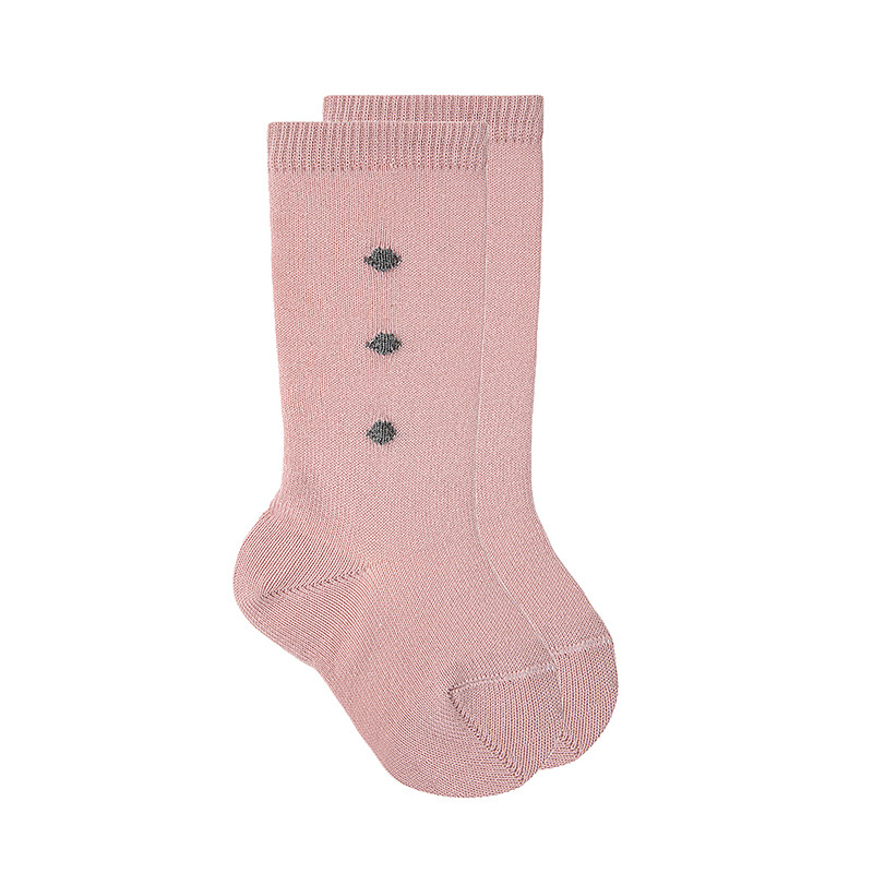 Mitjons alts amb borletes ROSA MAQUILLATGE