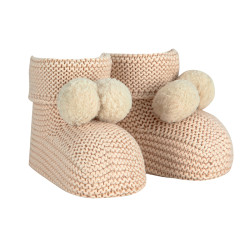 Garter stitch baby booties...
